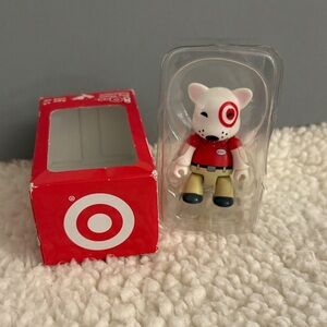Target Bullseye Dog Toy in Red and White